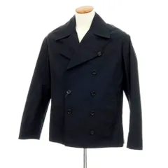 【新品】ラルディーニ LARDINI ポリエステルコットン ピーコート ブラック【サイズ46】【メンズ】のサムネイル