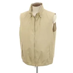 【新品アウトレット】ラルディーニ LARDINI コットンポリエステル スタンドカラージップアップベスト ベージュ【サイズ54】【メンズ】のサムネイル