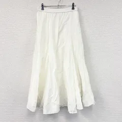 mizuiro ind　ミズイロインド　ロングスカート　フレアスカート　白　ホワイト　古着のサムネイル