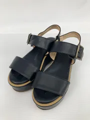 niko and ... ニコアンド サンダル M ブラック 合成皮革/人工皮革 無地 厚底 ストラップあり 5.1～7cm スポーツサンダル レディースのサムネイル