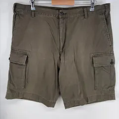 古着 ノーティカ NAUTICA パンツ カーゴ ワンポイントロゴ 大きいサイズ ジップ ショーツ ハーフパンツ w40  ブラウン系 メンズのサムネイル
