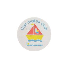 帆船 ヨット ビンテージ 缶バッジ イギリス・輸入雑貨 レトロ 缶バッチ ピンバッチ first mates club Lancaster　brooch-8593