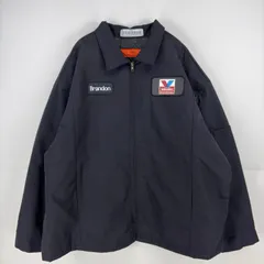 古着 レッドキャップ RED KAP ジャケット 中綿 フルジップ ワーク ワッペン 大きいサイズ 作業着 ワーク 3XL  ブラック メンズのサムネイル