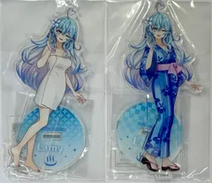 未開封　ホロライブ×極楽湯・RAKU SPAコラボ第三弾 フロライフ 等身アクリルスタンド 雪花ラミィ 2種セット　まとめ売りのサムネイル