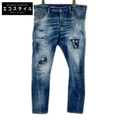 DSQUARED2　ディースクエアード　S74LB1366 インディゴ SEXY TWIST JEAN/セクシーツイストジーン スキニーデニムパンツ　48のサムネイル