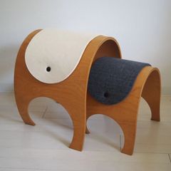 中古】CondeHouse/カンディハウス/TOMTE/トムテスツール/大小セット