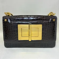 TOM FORD トムフォード ナタリア チェーンショルダーバッグ ターンロック クロコダイル（エキゾチックレザー）のサムネイル