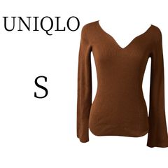 ★超美品 UNIQLO ユニクロ ブラウン 長袖 ニット・セーター S