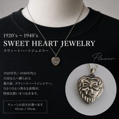 ㉔40s スウィートハートジュエリー 花 フラワー 両面 WW2 - メルカリ