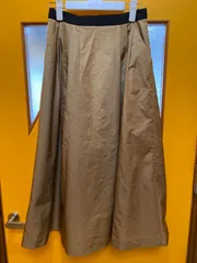 Y【Y13-99】◇ LANVIN en Bleu    サイズ38    フレアスカート　茶色　レディースのサムネイル
