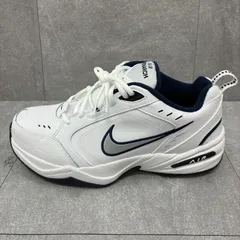 RN81 NIKE ナイキ AIR MONARCH エアモナーク スニーカー 26.5cm ホワイト ネイビーのサムネイル