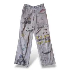 【SCHOTT】HAND PAINTED ART STENCIL MEMORIAL PANTS / ショット ハンド ペイント アート ステンシル メモリアル 落書き パンツ フィリックス ミリタリーのサムネイル