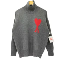 アミアレクサンドルマテュッシ AMI ALEXANDRE MATTIUSSI Turtle Neck Heart Logo Wool Kini  ハートロゴ タートルネック ニット セーター メンズ import：S のサムネイル