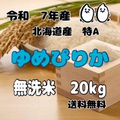 令和7年産 北海道米　ゆめぴりか　無洗米　20kgのサムネイル