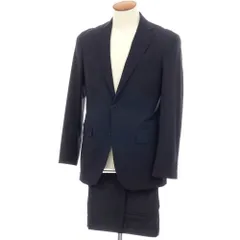 【中古】ニューヨーカー NEWYORKER BERKLEY ストレッチ ウール 3つボタンスーツ ネイビー【サイズ上46/下78】【メンズ】のサムネイル