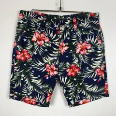 【現状渡し品】 UNIFOAM EXEPERIMENT ユニフォーム エクスペリメント FLORAL PATTERN SHORT PANTS UE140009 花柄 ショート パンツ ボトムス 短パン 【153-260730-sa-22-tei】のサムネイル