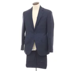 【新品】カナーリ CANALI Kei ウール チェック 2つボタンスーツ ネイビーxブルー【サイズ50】【メンズ】のサムネイル