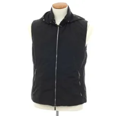 【中古】ムーレー MOORER LUIS-STP ポリエステル スタンドカラー ダブルジップベスト ブラック【サイズ46】【メンズ】のサムネイル