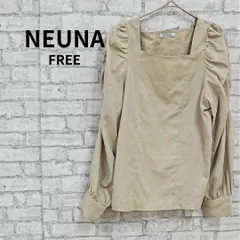 Neuna ヌナ スクエアネック パフスリーブ 長袖ブラウス 古着のサムネイル