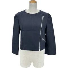 フォクシー ニューヨーク FOXEY NEW YORK Marizan ノーカラーデニムジャケット 43290 インディゴ デニム レディース デニムジャケットのサムネイル