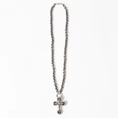 CHROME HEARTS クロムハーツ フィリグリークロス 19インチ ペーパーチェーン 重量58.94g .925 1998 1999刻印 アクセサリー シルバー925 美品 中古 4a006041のサムネイル