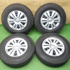 バリ溝！25年！キレイ！9.5分◎日産 キャラバン 純正 スチール 195/80R15 107/105N スタッドレス ブリヂストン ブリザック VL10 15インチ PCD139.7/6H◎6070501KTスのサムネイル