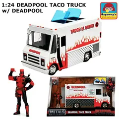 フィギュア MARVEL デッドプール 車 ディスプレイ 1:24 DEADPOOL TACO TRUCK メンズ アメコミ キャラクター かっこいい 映画 マーベル アメリカン 雑貨 ミニカー トラック ダイキャスト おもちゃ ギフト おしゃれ プレゼントのサムネイル