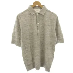 ラルディーニ LARDINI ニットポロシャツ カットソー 半袖 麻 リネン S グレー /HN ■GY62のサムネイル