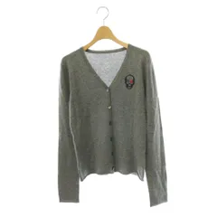 ルシアンペラフィネ LUCIEN PELLAT-FINET カーディガン カシミヤ スカル ニット 長袖 M グレー /HK ■GY62のサムネイル