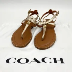 コーチ COACH リディア メタリック トング サンダル LYDIA MTLE SANDAL G4856 ゴールドのサムネイル