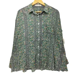 アズノゥアズドゥバズ as know as de base ポリレーヨン 花柄 レギュラーカラーシャツ レディース 表記無 のサムネイル