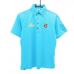 超美品】パーリーゲイツ 半袖ハイネックワンピース ネイビー×白 ニコ