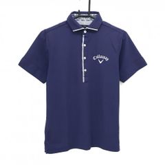超美品】パーリーゲイツ 半袖ハイネックワンピース ネイビー×白 ニコ