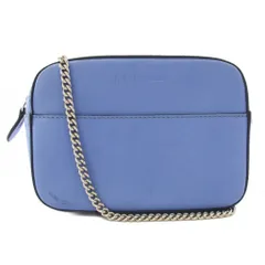 ジェイ&エムデヴィッドソン J&M Davidson ぺブル ミニ ショルダーバッグ ポシェット チェーン レザー 青 ブルー /TK ●Dのサムネイル