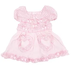 Shirley Temple ギンガムチェック ピンク チュニック 100cm フリル 女の子 キッズ 子供服 シャーリーテンプルのサムネイル