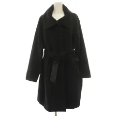 ダナキャランニューヨーク DKNY ビッグカラーコート ウール ロング スタンドカラー 黒 ブラック /HNのサムネイル