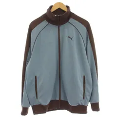プーマ PUMA TRACK JACKET JP トラックジャケット ジャージ 長袖 XL 水色 茶 631209-34 T7 /☆Gのサムネイル