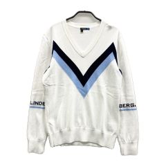 サイズ：M J.LINDEBERG ジェイリンドバーグ  Vネック ニットセーター  ホワイト系 [240101742994] ゴルフウェア レディース ストスト