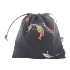 ロエベ LOEWE PAULAS IBIZA 巾着ポーチ バッグ 白 ホワイト 黒のサムネイル