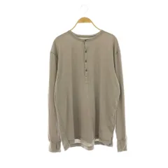ノンネイティブ nonnative DWELLER L/S HENRY NECK TEE MERINO WOOL OVERDY カットソー ロンT ヘンリーネック ウール 長袖 3 ライトグレージュ /HS ■OSのサムネイル