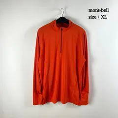 mont-bell COOL-LIGHT L/S zip shirts XL 1114454 モンベル クールライト ジップシャツ ロンT ハーフジップ 長袖 ロゴ オレンジのサムネイル