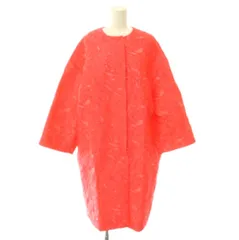 エムエスジーエム MSGM フラワージャガードコート ノーカラー アウター ロング丈 ワンカラー 42 ピンク 2042MDC107 タグ付き /BB ■OS ▲Hのサムネイル