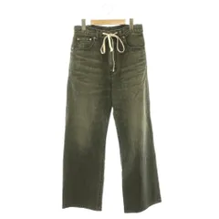 ウィムガゼット Whim Gazette 24SS ドロストデニムパンツ ジーンズ ワイド ストレート 34 グレー /CX ■OSのサムネイル