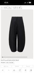 CS】stripe cross tuck drape slacks black - メルカリ