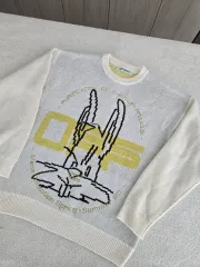 オフホワイト 20ss バックスバニー ジャガード ニットのサムネイル
