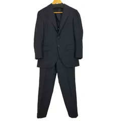 バーニーズニューヨーク BARNEYS NEWYORK 日本製 3ボタン ストライプ柄 スーツ セットアップ  メンズ  44のサムネイル