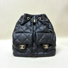 CHANEL シャネル マトラッセ リュックサック バックパック AS4342 カーフスキン ブラック ココマーク ランダムプレートのサムネイル