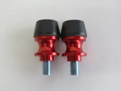 汎用 アルミ CNC オートバイ アクセサリー スイングアーム スプールスライダー スタンドスクリューボルト M10 赤【代引不可】のサムネイル