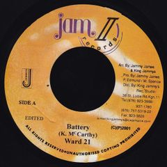 7” Ward 21 Battery NONE Jam II Records /00080