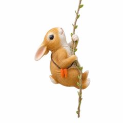 Hyack 庭 オブジェ 動物 ウサギ パンダ コアラ 置物 ガーデンオブジェ 紐付��� ハンギング (うさぎ) [うさぎ]